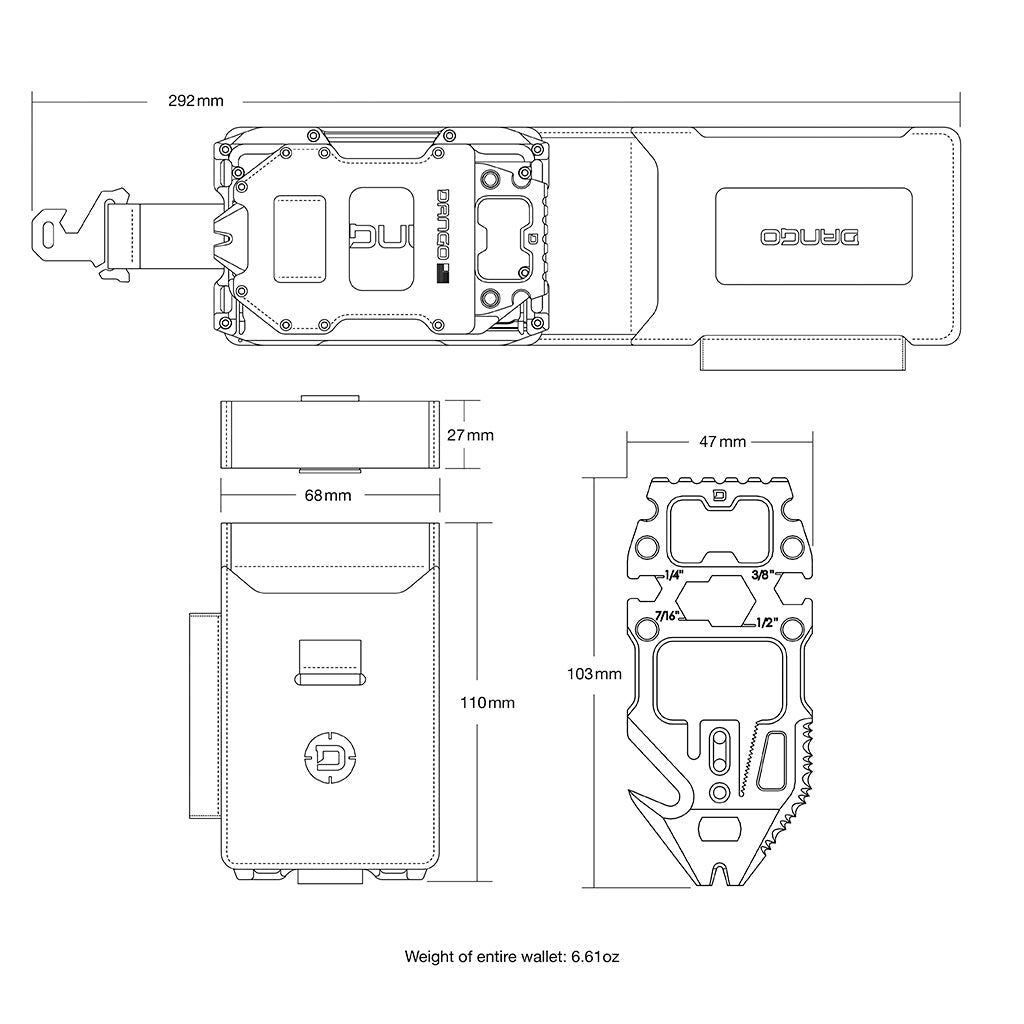 A10 SPEC-OPS BIFOLD POCKET ADAPT™ WALLET DangoProducts