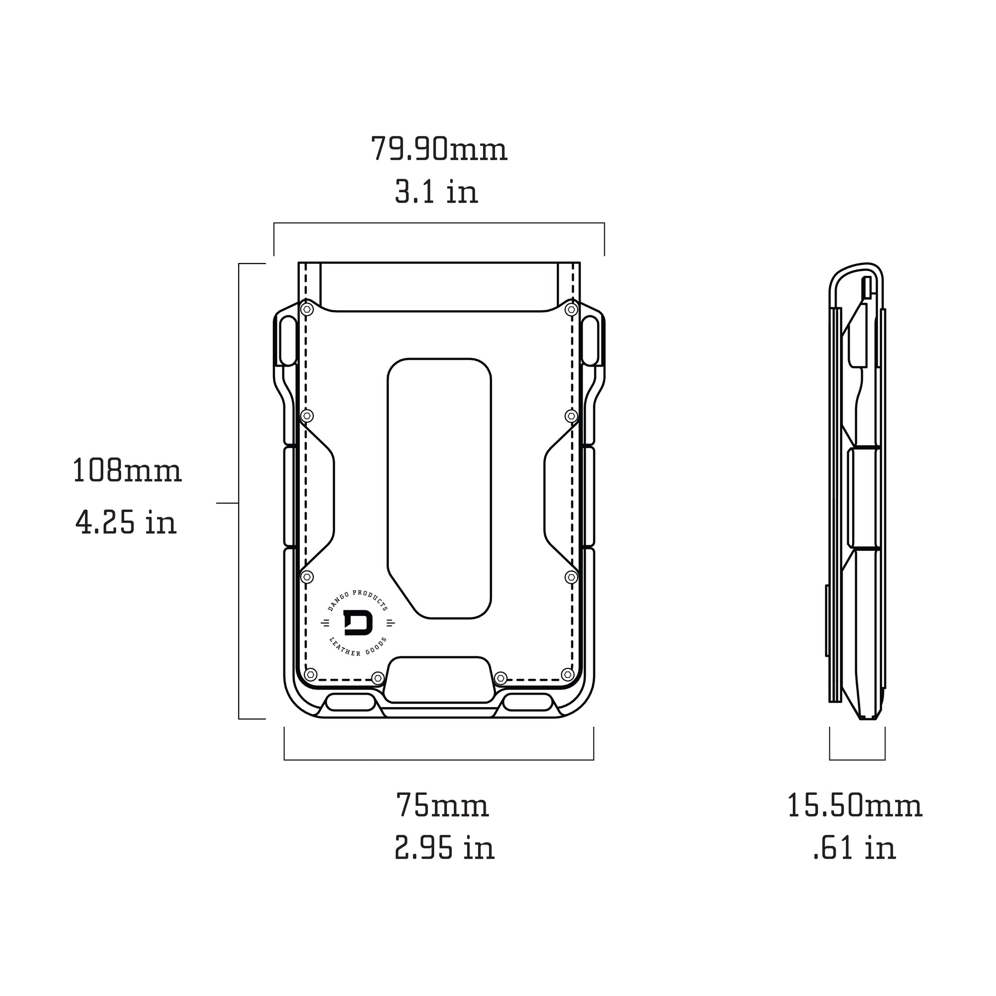 M1 MAVERICK™ BIFOLD WALLET - 4 POCKET BIFOLD LEATHER DangoProducts